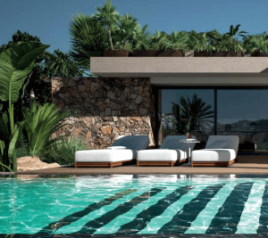 Progettare un giardino con piscina: visione contemporanea del living outdoor di lusso
