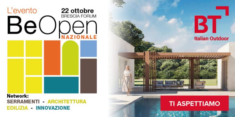 BT a BeOpen 2026: soluzioni outdoor al servizio del comparto serramenti